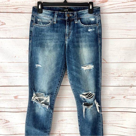 Joe’s Jeans Keagan Super Soft Destroyed Skinny Stretch Jeans 26 - Picture 6 of 14